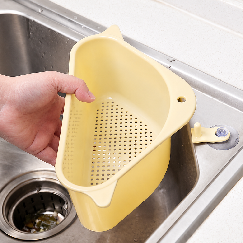 2119 Triangular Multi Functional Drainer Shelf Sink Storage Holder — enhanced supplier photo 4