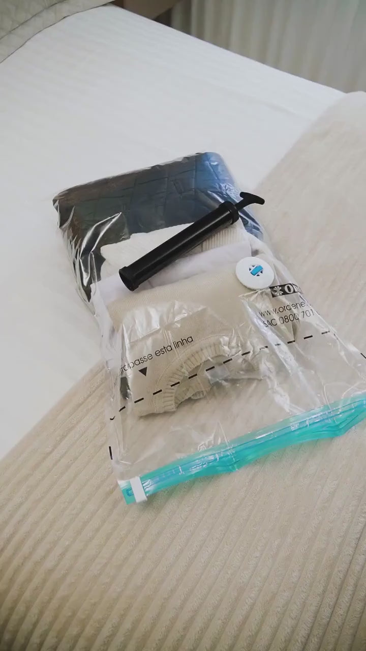 Video showing vacuum storage bags in use